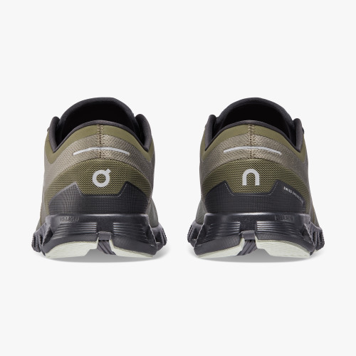 On Running Cloud Shoes Men's Cloud X 3-Olive | Reseda - Click Image to Close