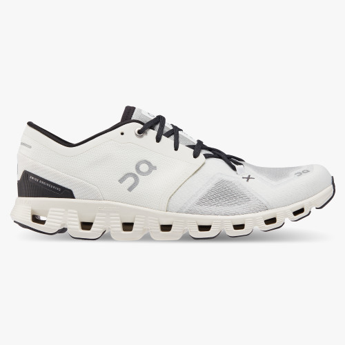 On Running Cloud Shoes Men's Cloud X 3-Ivory | Black - Click Image to Close