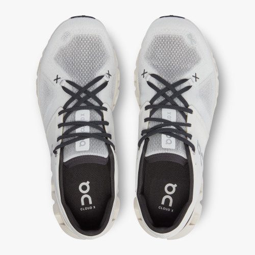 On Running Cloud Shoes Men's Cloud X 3-Ivory | Black