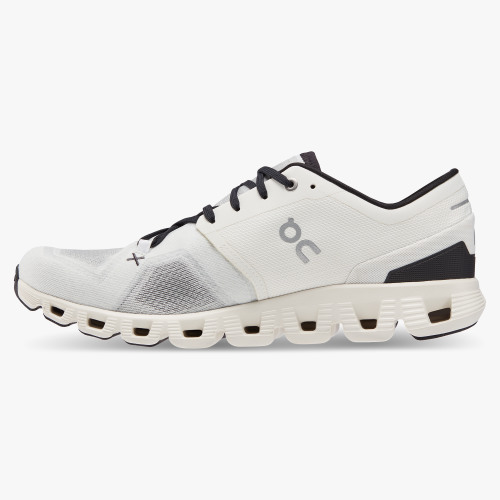On Running Cloud Shoes Men's Cloud X 3-Ivory | Black - Click Image to Close