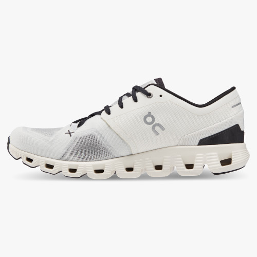 On Running Cloud Shoes Men's Cloud X 3-Ivory | Black