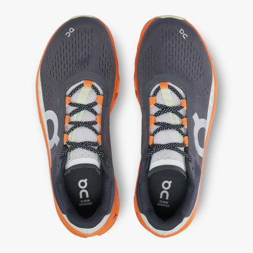 On Running Cloud Shoes Men's Cloudmonster-Eclipse | Turmeric - Click Image to Close