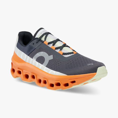 On Running Cloud Shoes Men's Cloudmonster-Eclipse | Turmeric - Click Image to Close