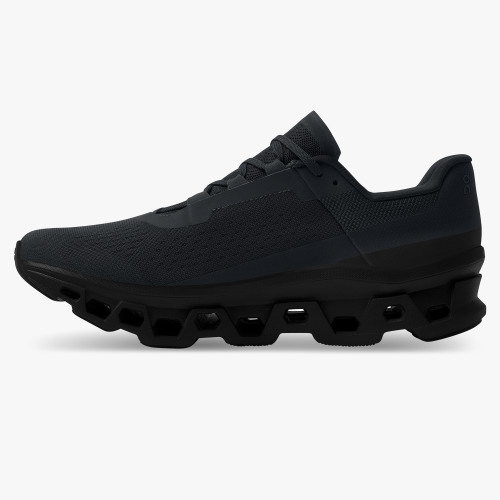 On Running Cloud Shoes Men's Cloudmonster-All | Black - Click Image to Close