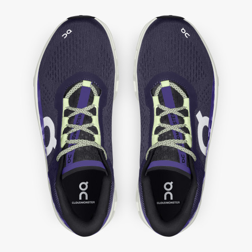 On Running Cloud Shoes Men's Cloudmonster-Acai | Aloe - Click Image to Close