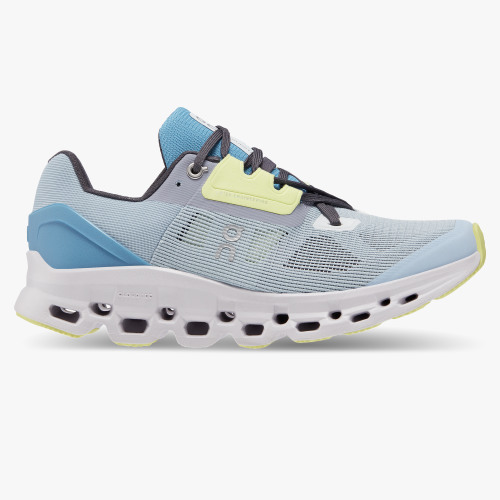 On Running Cloud Shoes Women's Cloudstratus-Chambray | Lavender - Click Image to Close