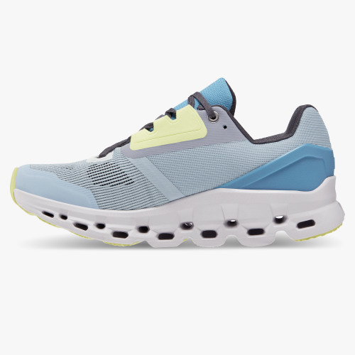 On Running Cloud Shoes Women's Cloudstratus-Chambray | Lavender - Click Image to Close