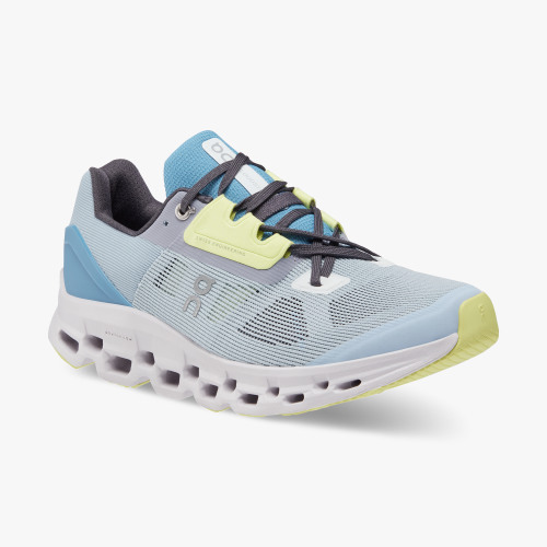 On Running Cloud Shoes Women's Cloudstratus-Chambray | Lavender - Click Image to Close
