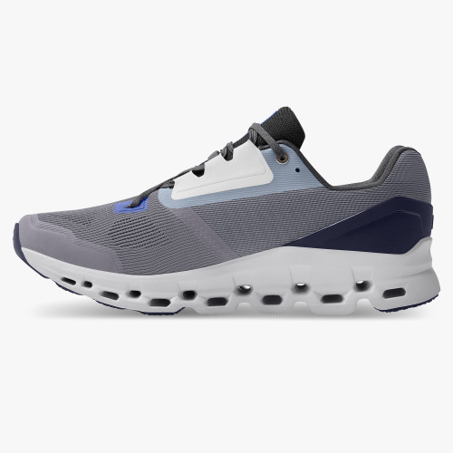 On Running Cloud Shoes Men's Cloudstratus-Fossil | Midnight - Click Image to Close