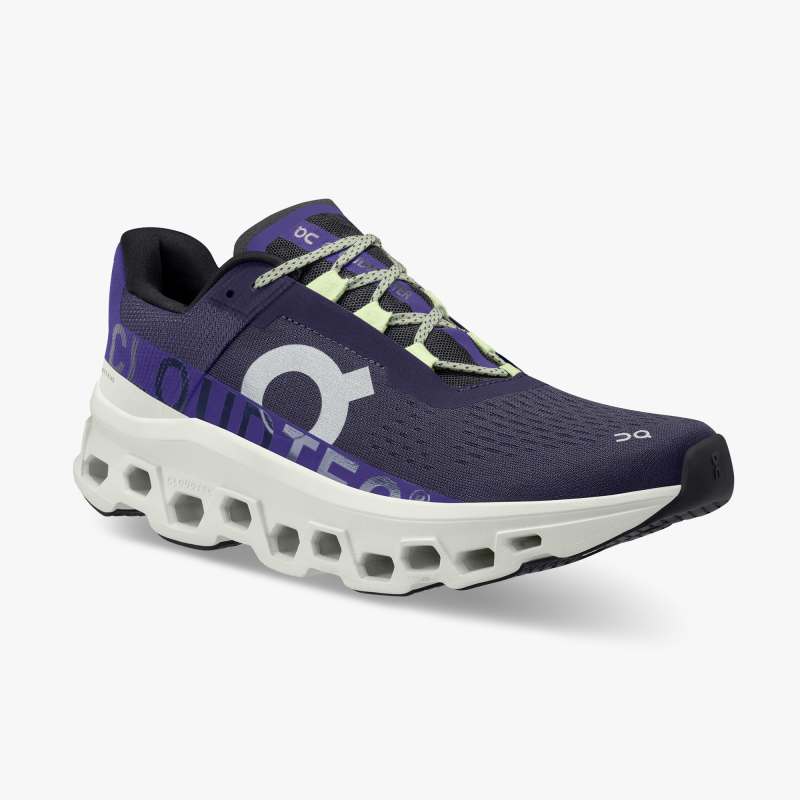 On Running Cloud Shoes Men's Cloudmonster-Acai | Aloe - Click Image to Close