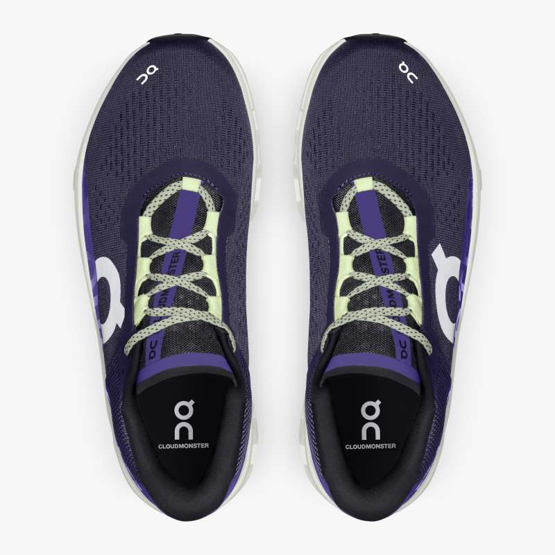 On Running Cloud Shoes Men's Cloudmonster-Acai | Aloe