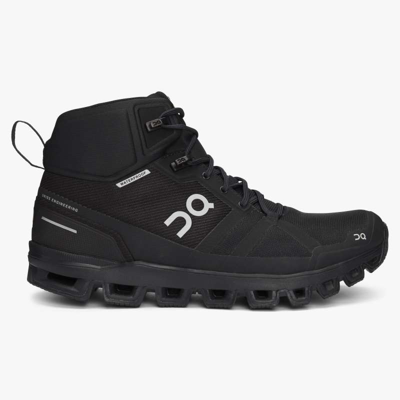 On Running Cloud Shoes Women's Cloudrock Waterproof-All | Black