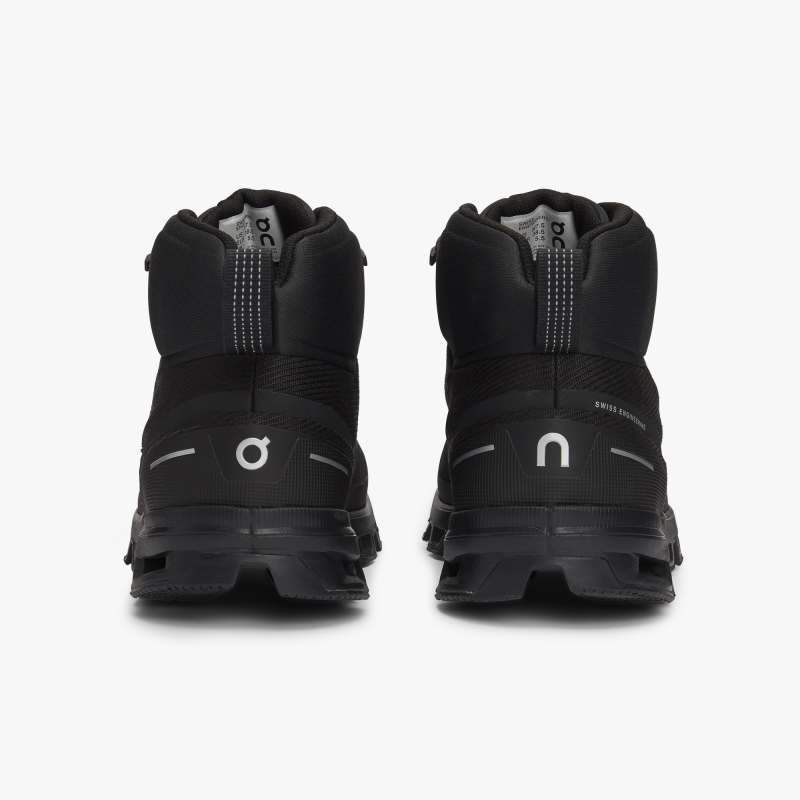 On Running Cloud Shoes Women's Cloudrock Waterproof-All | Black - Click Image to Close