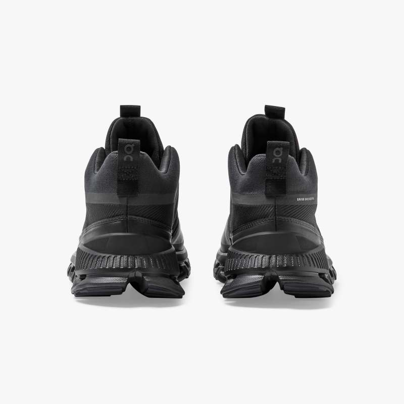 On Running Cloud Shoes Women's Cloud Hi Waterproof-All | Black