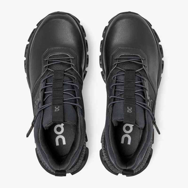 On Running Cloud Shoes Women's Cloud Hi Waterproof-All | Black