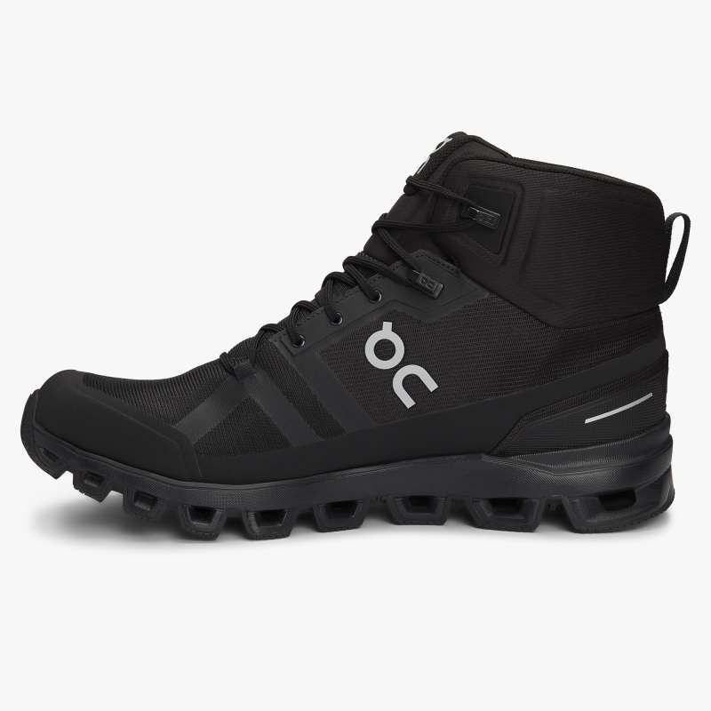 On Running Cloud Shoes Men's Cloudrock Waterproof-All | Black