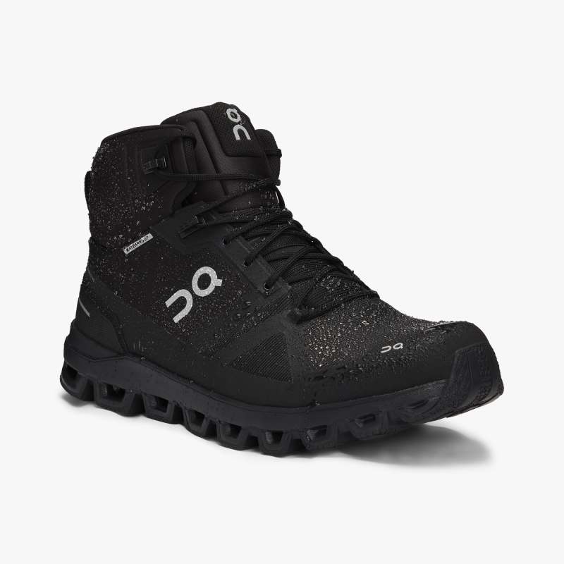 On Running Cloud Shoes Men's Cloudrock Waterproof-All | Black