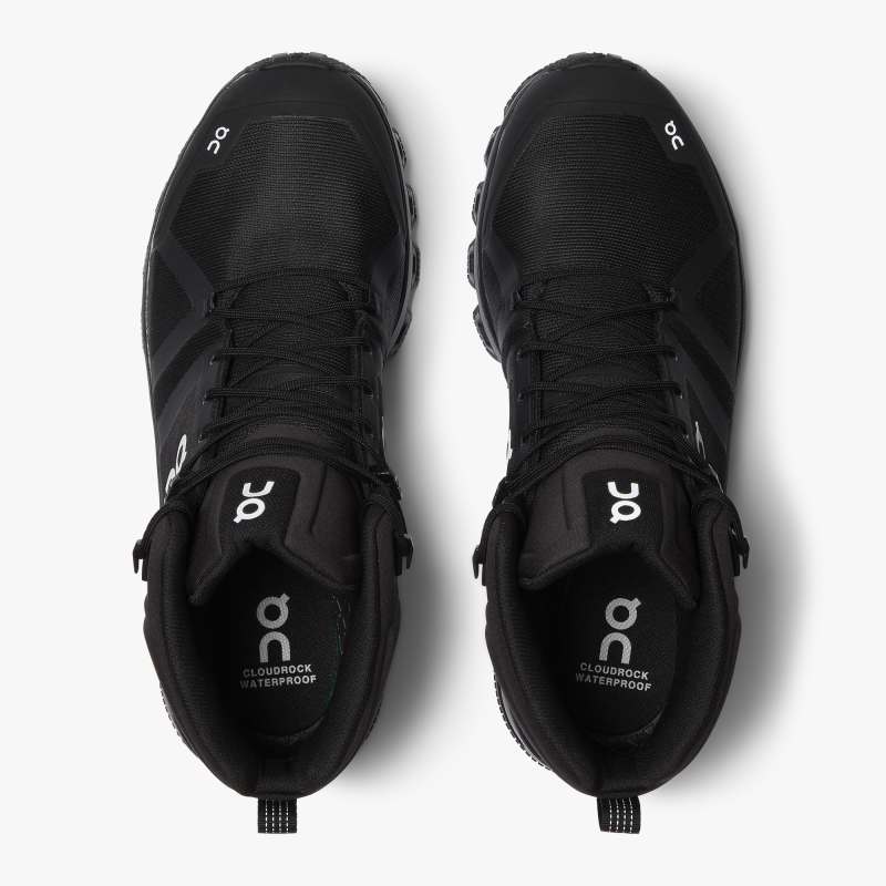 On Running Cloud Shoes Men's Cloudrock Waterproof-All | Black