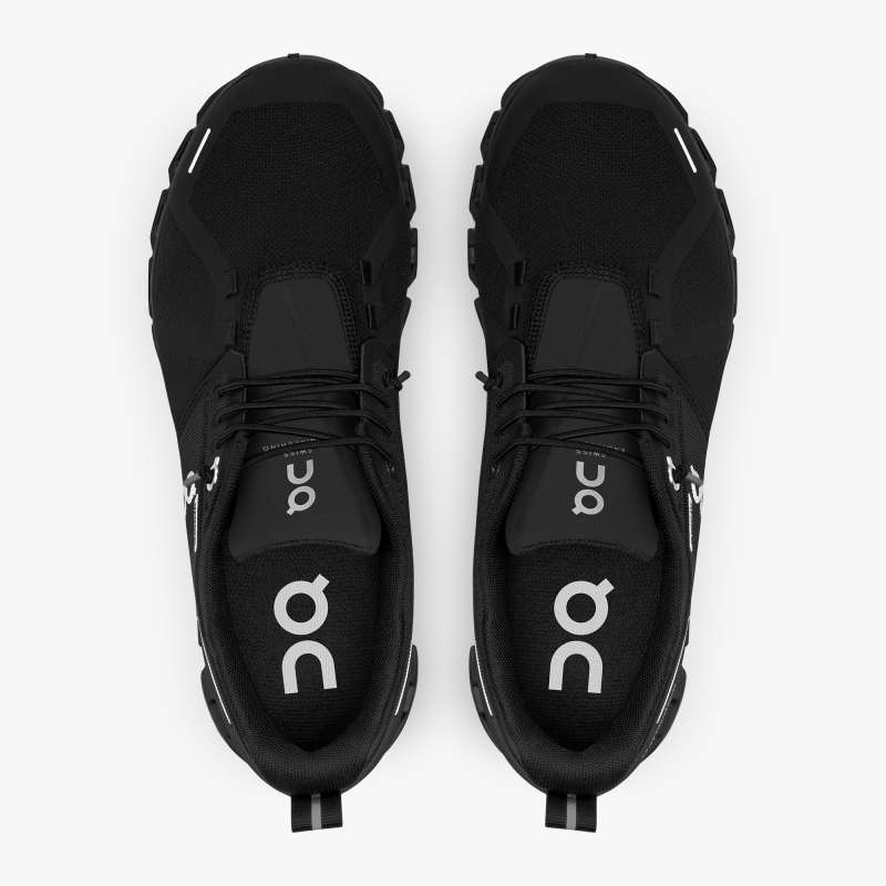 On Running Cloud Shoes Men's Cloud 5 Waterproof-All | Black