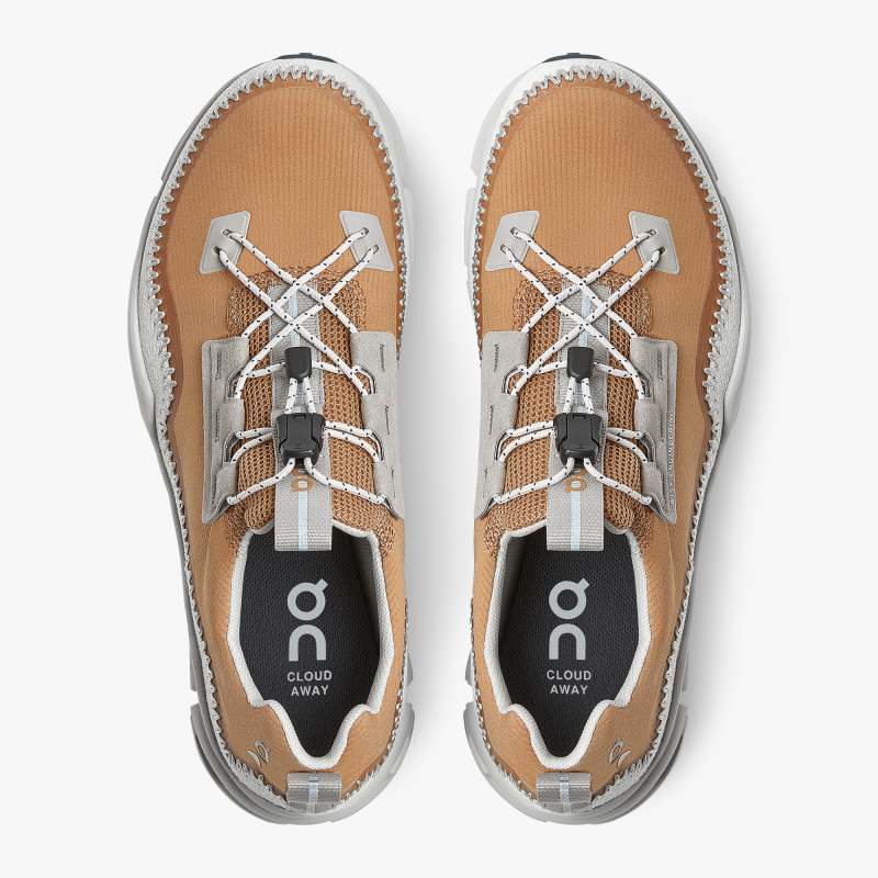 On Running Cloud Shoes Men's Cloudaway-Almond | Glacier - Click Image to Close
