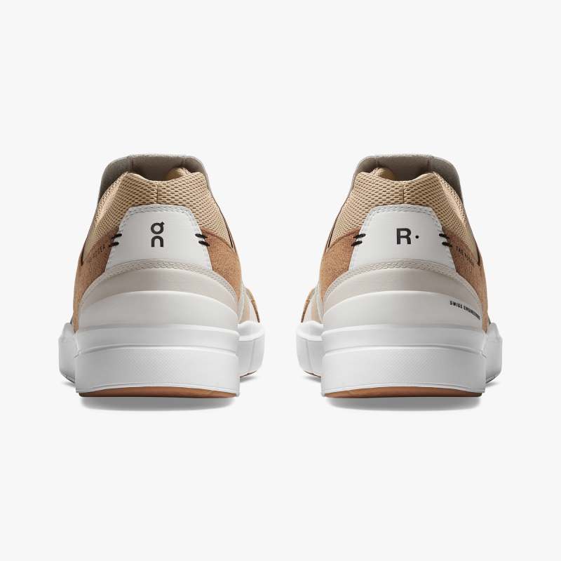 On Running Cloud Shoes Women's THE ROGER Clubhouse-Almond | Sand - Click Image to Close