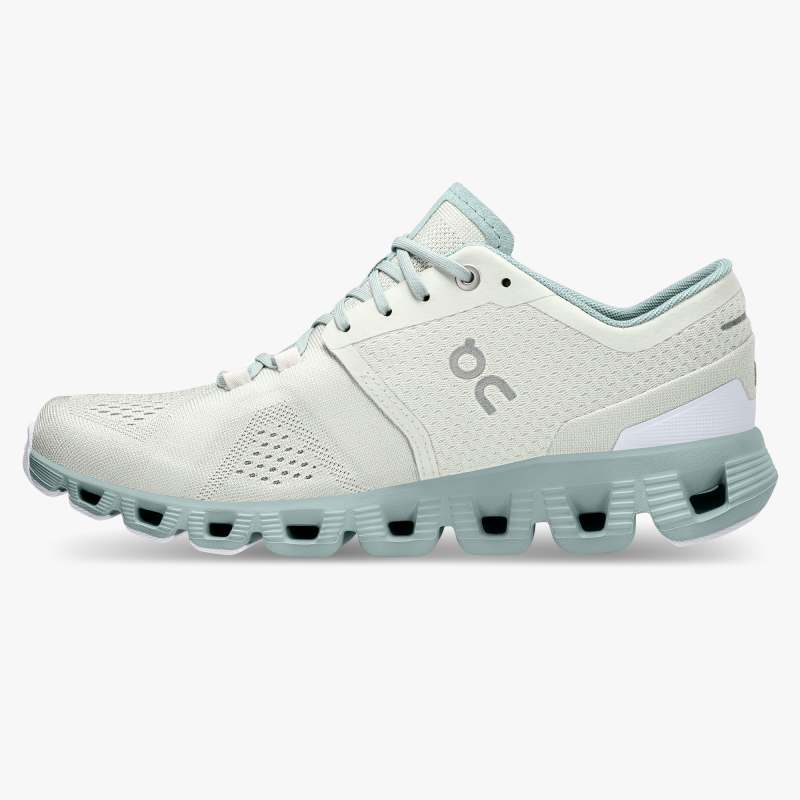 On Running Cloud Shoes Women's Cloud X-Aloe | Surf - Click Image to Close