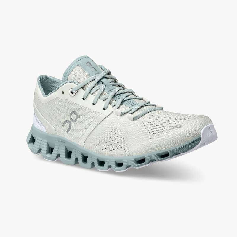 On Running Cloud Shoes Women's Cloud X-Aloe | Surf - Click Image to Close