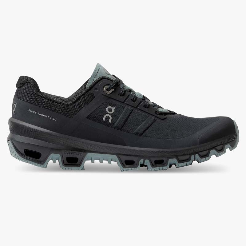 On Running Cloud Shoes Women's Cloudventure-Black | Cobble