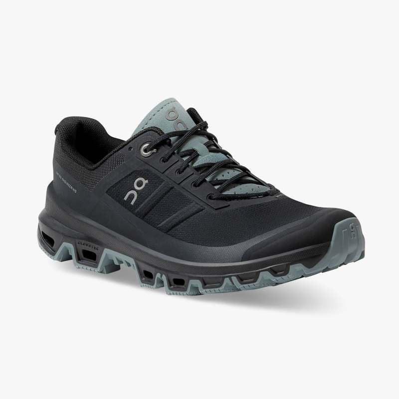 On Running Cloud Shoes Women's Cloudventure-Black | Cobble