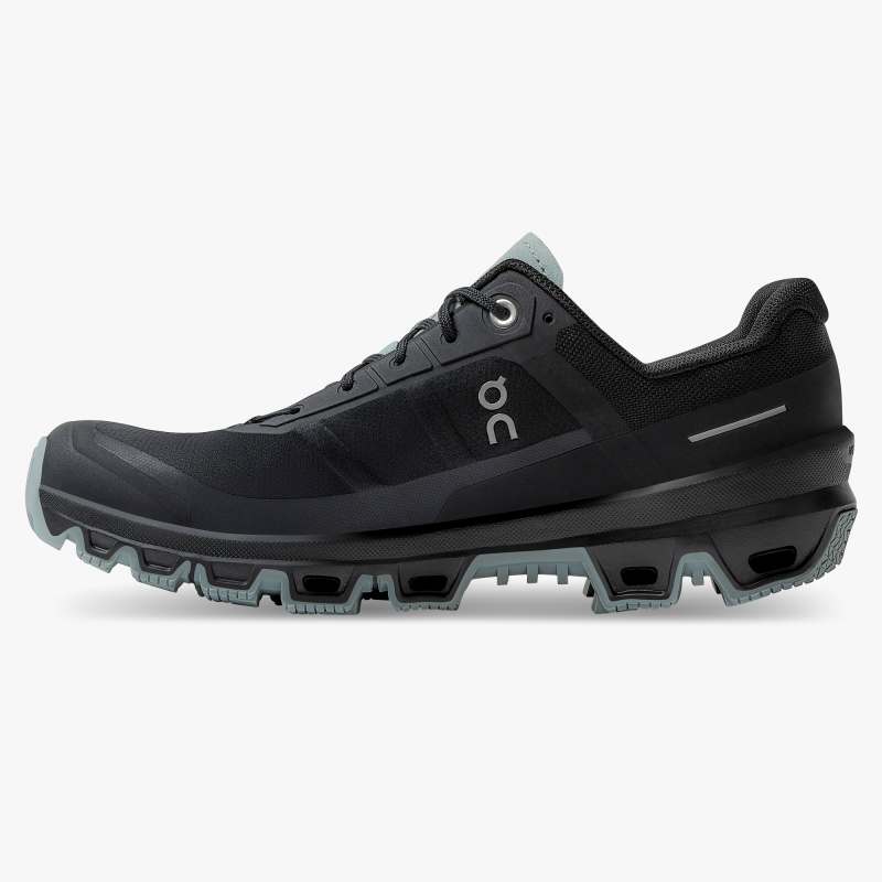 On Running Cloud Shoes Men's Cloudventure-Black | Cobble