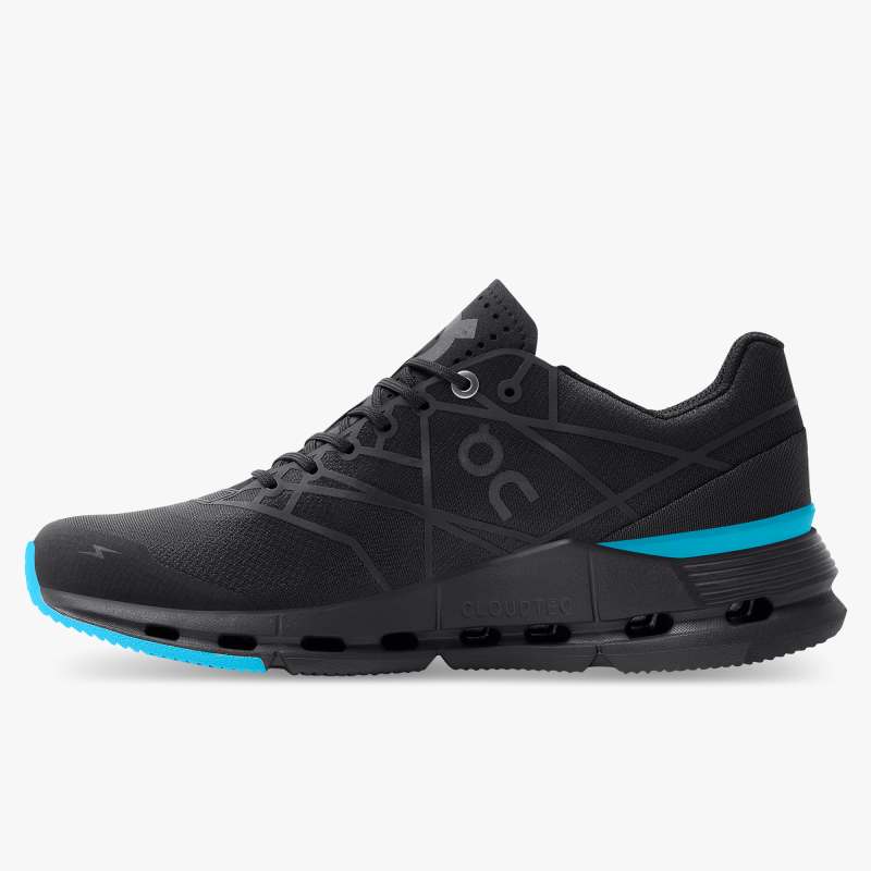 On Running Cloud Shoes Women's Cloudnova Z5-Black | Cyan