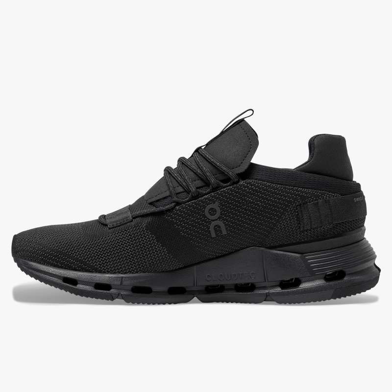 On Running Cloud Shoes Men's Cloudnova-Black | Eclipse - Click Image to Close