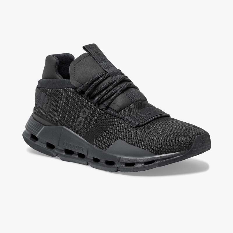 On Running Cloud Shoes Men's Cloudnova-Black | Eclipse