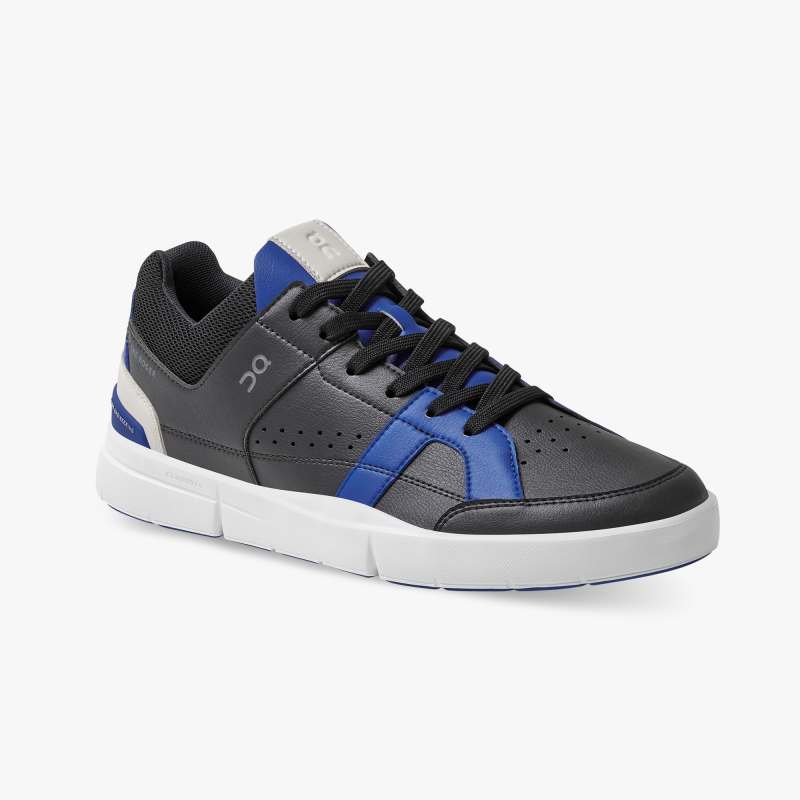 On Running Cloud Shoes Men's THE ROGER Clubhouse-Black | Indigo - Click Image to Close