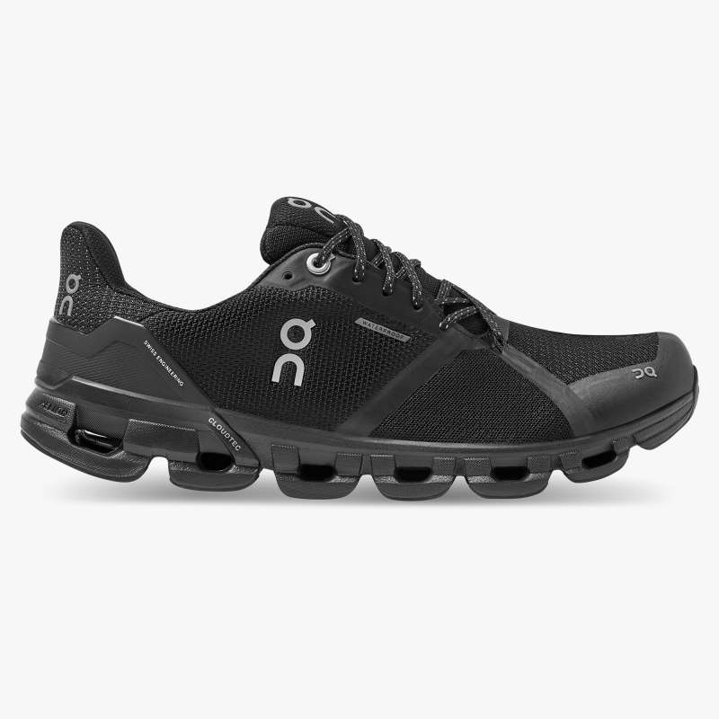 On Running Cloud Shoes Women's Cloudflyer Waterproof-Black | Lun - Click Image to Close