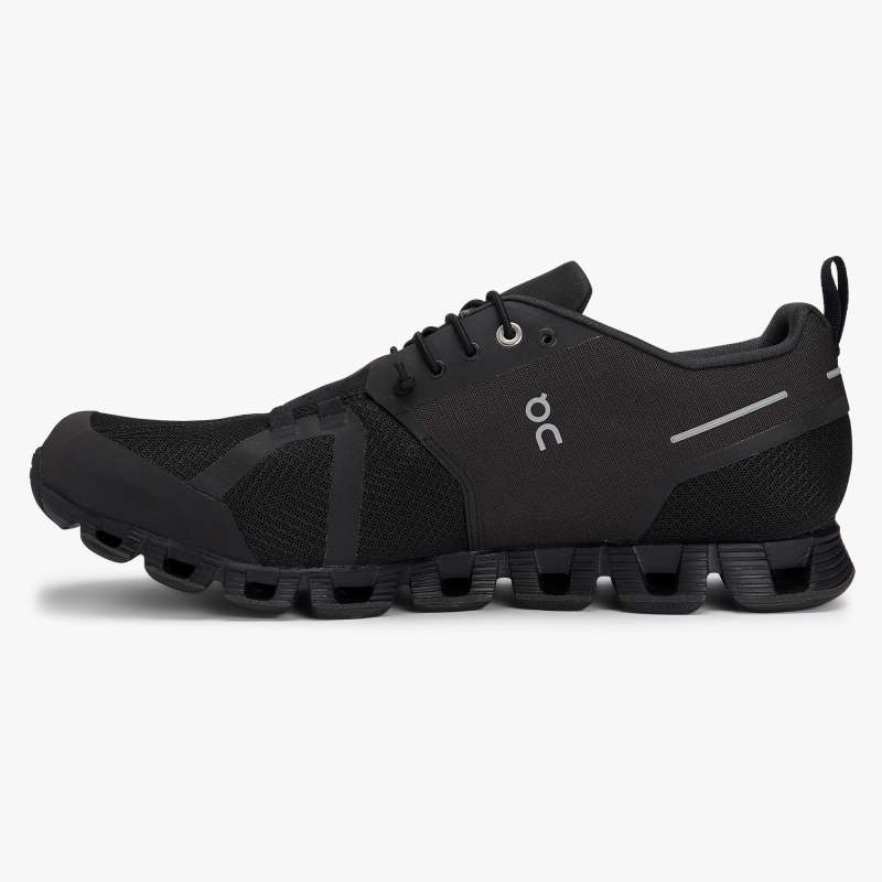 On Running Cloud Shoes Men's Cloud Waterproof-Black | Lunar