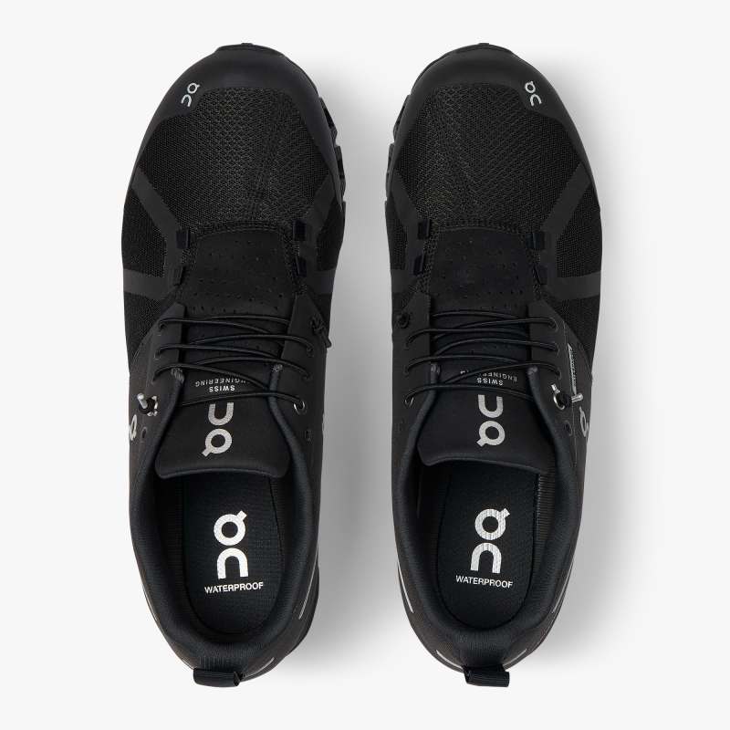 On Running Cloud Shoes Men's Cloud Waterproof-Black | Lunar - Click Image to Close