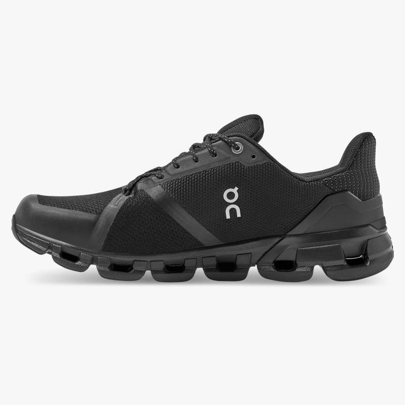 On Running Cloud Shoes Men's Cloudflyer Waterproof-Black | Lunar - Click Image to Close