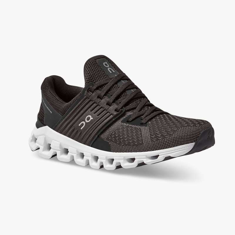 On Running Cloud Shoes Women's Cloudswift-Black | Rock - Click Image to Close