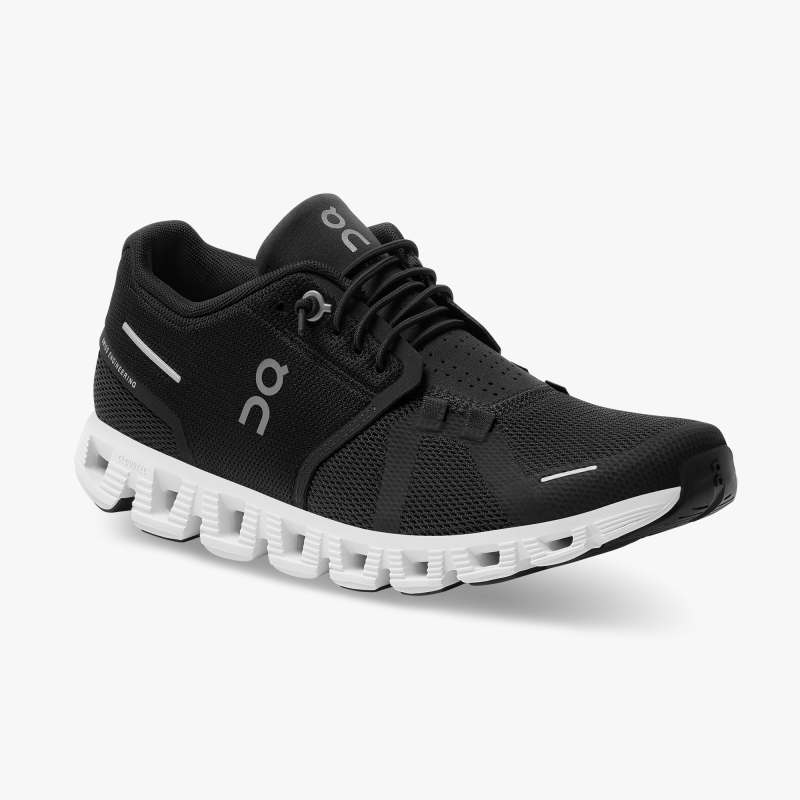 On Running Cloud Shoes Women's Cloud 5-Black | White