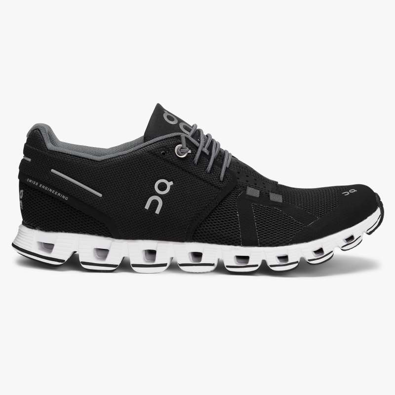 On Running Cloud Shoes Women's Cloud-Black | White - Click Image to Close