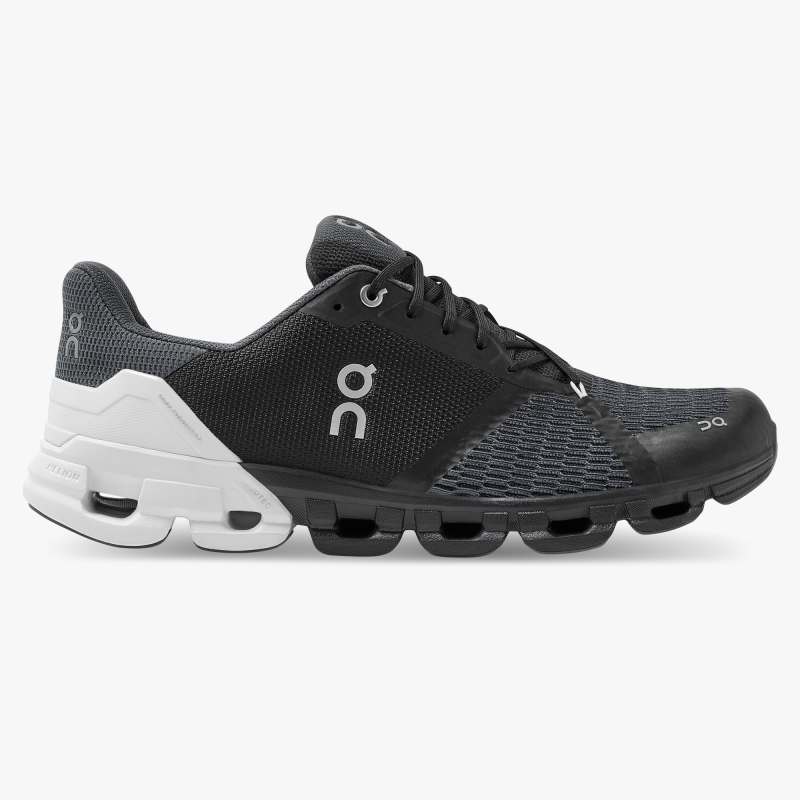 On Running Cloud Shoes Men's Cloudflyer-Black | White - Click Image to Close