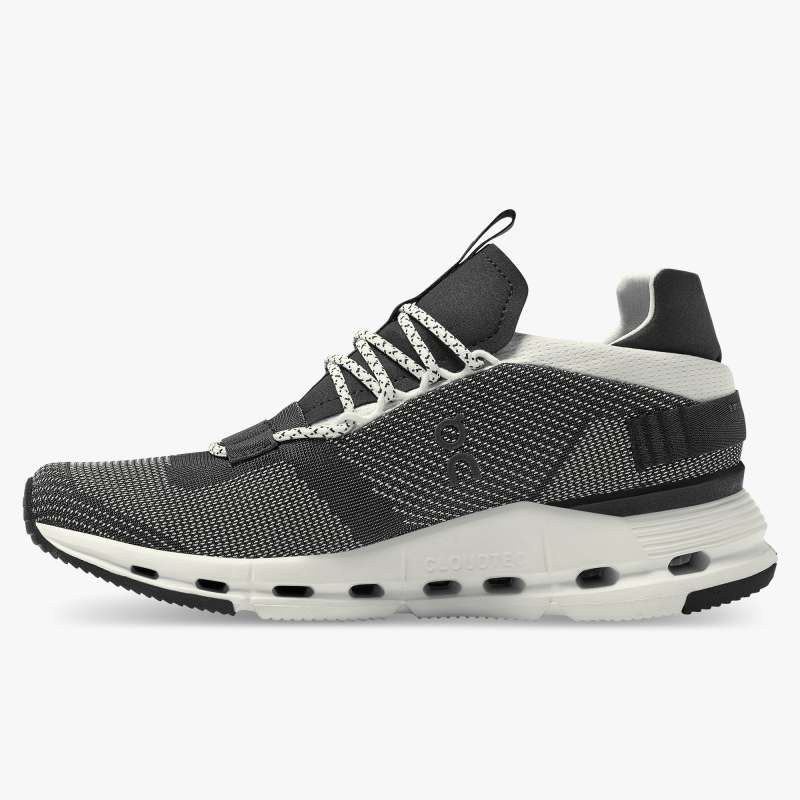 On Running Cloud Shoes Men's Cloudnova-Black | White - Click Image to Close