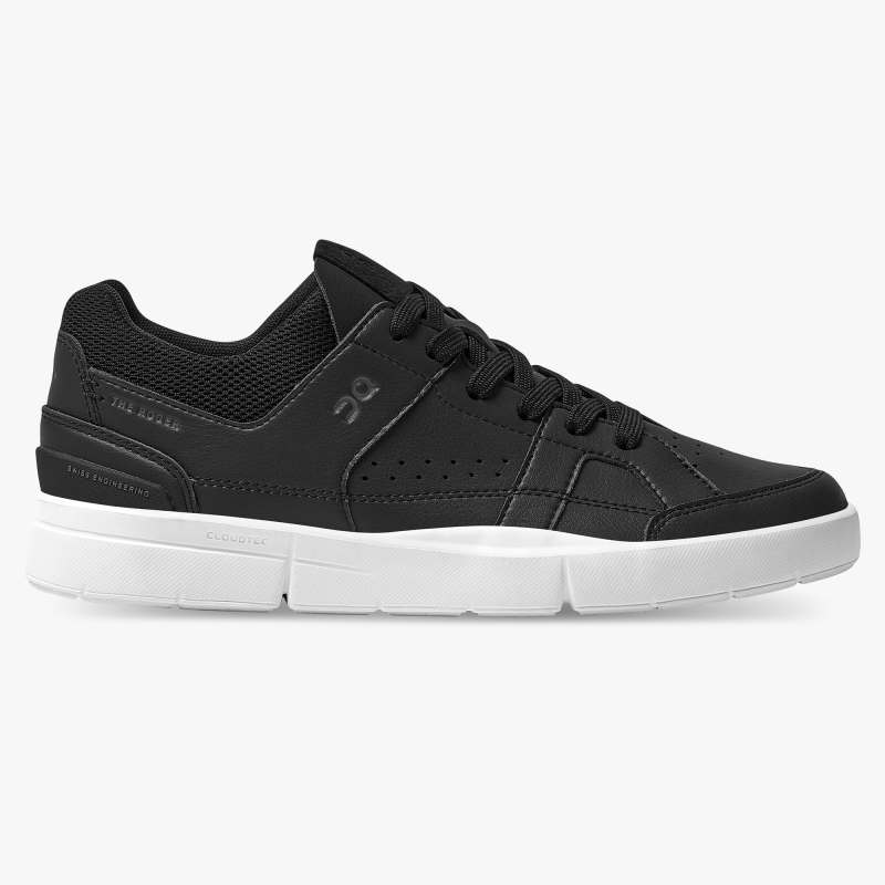 On Running Cloud Shoes Men's THE ROGER Clubhouse-Black | White - Click Image to Close