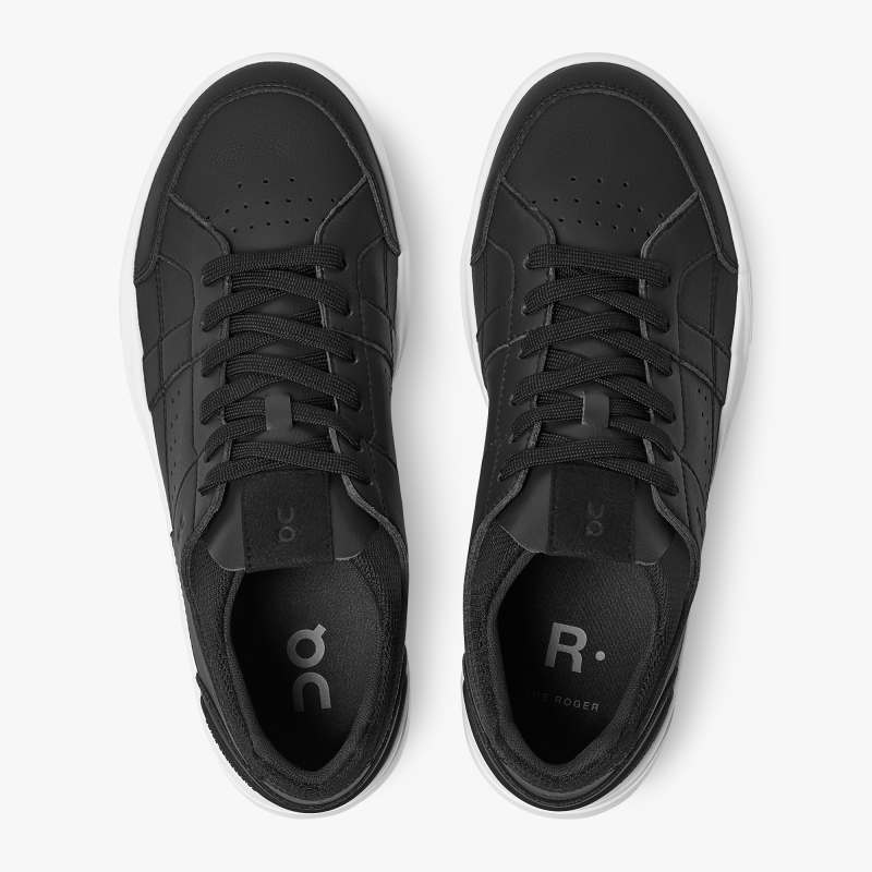 On Running Cloud Shoes Men's THE ROGER Clubhouse-Black | White