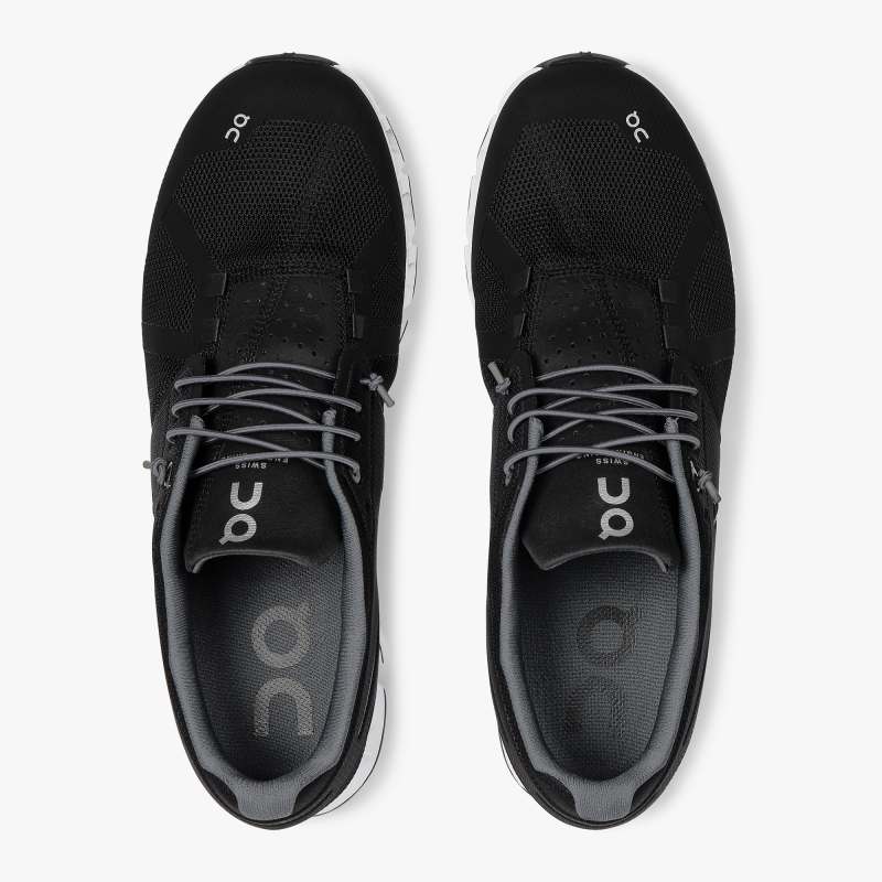 On Running Cloud Shoes Men's Cloud-Black | White - Click Image to Close