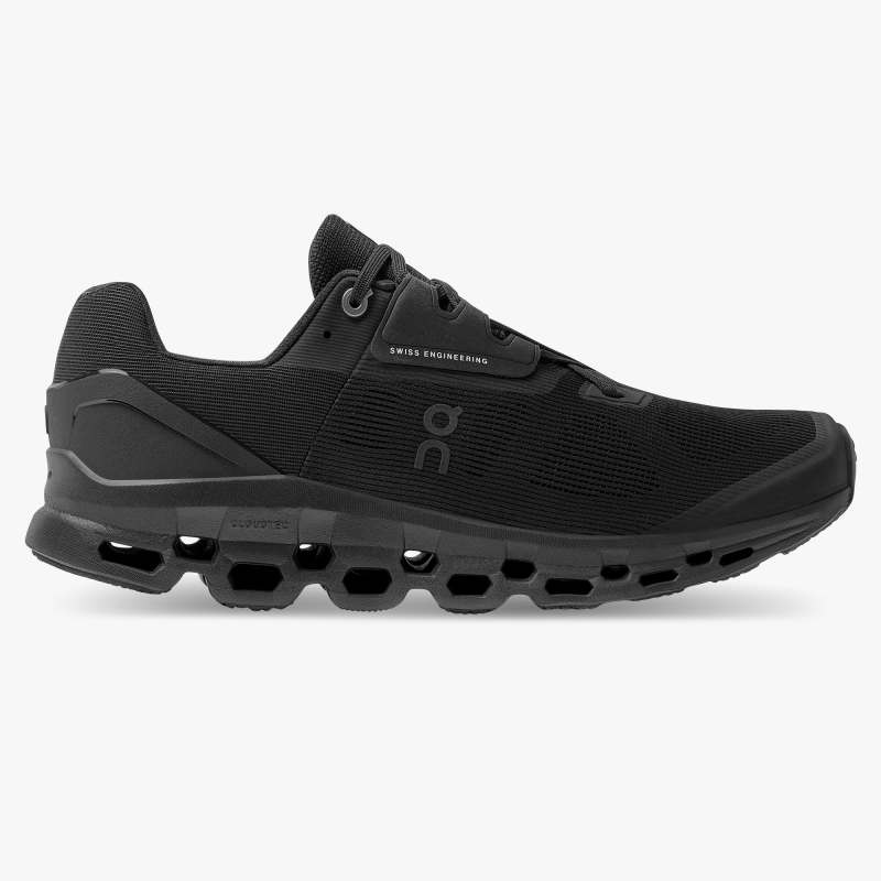 On Running Cloud Shoes Men's Cloudstratus-Black