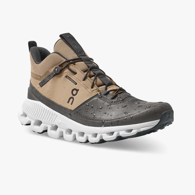 On Running Cloud Shoes Women's Cloud Hi Waterproof-Chai | Magnet