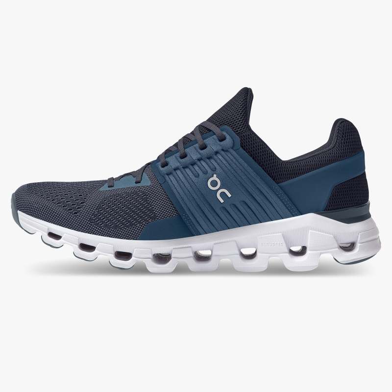 On Running Cloud Shoes Men's Cloudswift-Denim | Midnight - Click Image to Close