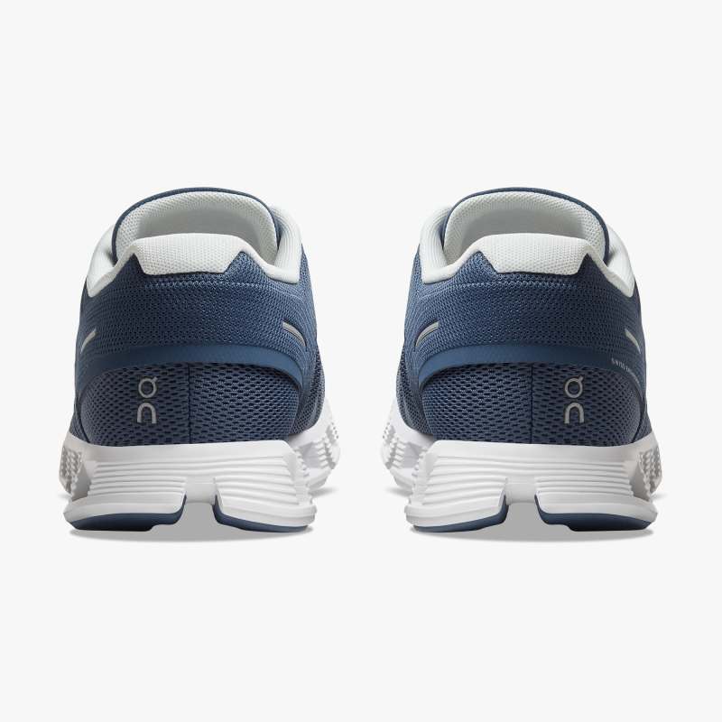 On Running Cloud Shoes Women's Cloud 5-Denim | White